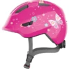 ABUS Fietshelm SMILE Y 3.0 Roze Vlinder-S -Buitenspeelgoed Winkel abus fietshelm smile y 3 0 roze vlinder s a408880