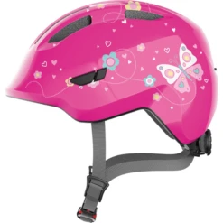 ABUS Fietshelm SMILE Y 3.0 Roze Vlinder-S -Buitenspeelgoed Winkel abus fietshelm smile y 3 0 roze vlinder s a408880 3