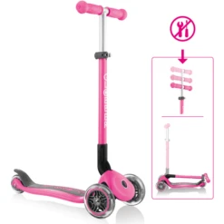 GLOBBER AUTHENTIC SPORTS Step Primo Foldable Pink -Buitenspeelgoed Winkel authentic sports step primo foldable pink a279019 2