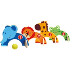 Bino Kinderset Rocket Van Hout, Dierentuin -Buitenspeelgoed Winkel bino kinderset rocket van hout dierentuin a360513 3