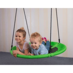 Bino Ronde Nestschommel Groen -Buitenspeelgoed Winkel bino ronde nestschommel groen a272816 2