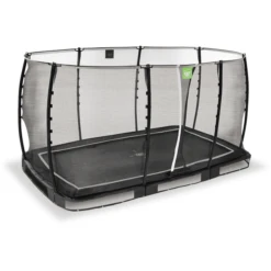 EXIT TOYS EXIT Allure Classic Grond Trampoline 214x366cm - Zwart -Buitenspeelgoed Winkel exit allure classic grond trampoline 214x366cm zwart a337280 1
