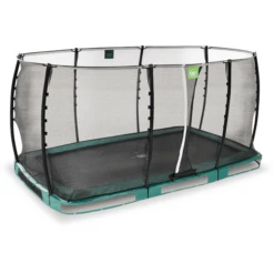 EXIT TOYS EXIT Allure Classic Grond Trampoline 244x427cm - Groen -Buitenspeelgoed Winkel exit allure classic grond trampoline 244x427cm groen a337299 1