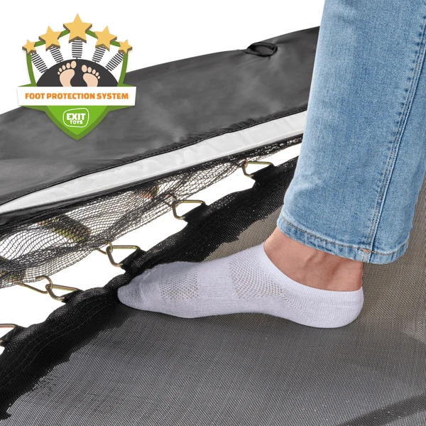 EXIT TOYS EXIT Allure Premium Trampoline 214x366cm - Zwart 6 EXIT TOYS EXIT Allure Premium Trampoline 214x366cm - Zwart - Afbeelding 4