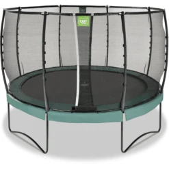 EXIT TOYS EXIT Allure Premium Trampoline ø366cm - Groen -Buitenspeelgoed Winkel exit allure premium trampoline o366cm groen a337398 3