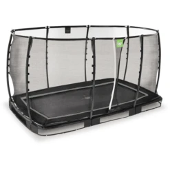 EXIT TOYS EXIT Allure Premium Vloertrampoline 214x366cm - Zwart -Buitenspeelgoed Winkel exit allure premium vloertrampoline 214x366cm zwart a337282 1