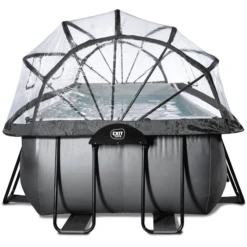 EXIT TOYS EXIT Black Leather Zwembad 540x250x100cm Met Sand Filterpomp, Afdekking En Warmtepomp - Zwart -Buitenspeelgoed Winkel exit black leather zwembad 540x250x100cm met sand filterpomp afdekking en warmtepomp zwart a337774 3