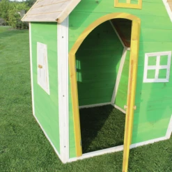 EXIT TOYS EXIT Fantasia 100 Houten Speelhuis - Groen -Buitenspeelgoed Winkel exit fantasia 100 houten speelhuis groen a248271 4