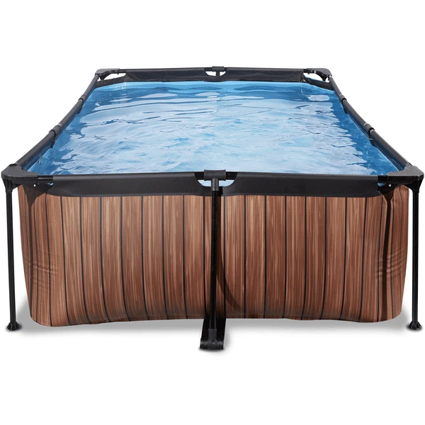 EXIT TOYS EXIT Frame Pool 220x150x60cm (12v Cartridge Filterpomp) - Houtlook 4 EXIT TOYS EXIT Frame Pool 220x150x60cm (12v Cartridge Filterpomp) - Houtlook - Afbeelding 2