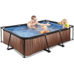 EXIT TOYS EXIT Frame Pool 220x150x60cm (12v Cartridge Filterpomp) - Houtlook 11 EXIT TOYS EXIT Frame Pool 220x150x60cm (12v Cartridge Filterpomp) - Houtlook -Buitenspeelgoed Winkel exit frame pool 220x150x60cm 12v cartridge filterpomp houtlook a305884 4