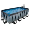 EXIT TOYS EXIT Frame Pool 4x2x1,22m (12v Sand Filter)- Grijs -Buitenspeelgoed Winkel exit frame pool 4x2x1 22m 12v sand filter grijs a305958