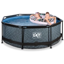 EXIT TOYS EXIT Frame Pool ø244x76cm - GrijsEXIT PeakPro ø10ft Zwart -Buitenspeelgoed Winkel exit frame pool o244x76cm grijsexit peakpro o10ft zwart a305861 4