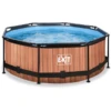 EXIT TOYS EXIT Frame Pool ø244x76cm - Hout OptiekEXIT PeakPro ø10ft Zwart -Buitenspeelgoed Winkel exit frame pool o244x76cm hout optiekexit peakpro o10ft zwart a305876