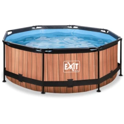 EXIT TOYS EXIT Frame Pool ø244x76cm - Hout OptiekEXIT PeakPro ø10ft Zwart
