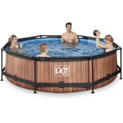 EXIT TOYS EXIT Frame Pool ø300x76cm (12v) - HoutoptiekEXIT PeakPro ø10ft Zwart -Buitenspeelgoed Winkel exit frame pool o300x76cm 12v houtoptiekexit peakpro o10ft zwart a305877 2