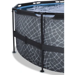 EXIT TOYS EXIT Frame Pool ø427x122cm (12v Sand Filter) - Grijs -Buitenspeelgoed Winkel exit frame pool o427x122cm 12v sand filter grijs a305802 2