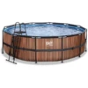 EXIT TOYS EXIT Frame Pool ø488x122cm (12v Sand Filter) - Houtlook 2 EXIT TOYS EXIT Frame Pool ø488x122cm (12v Sand Filter) - Houtlook -Buitenspeelgoed Winkel exit frame pool o488x122cm 12v sand filter houtlook a305955