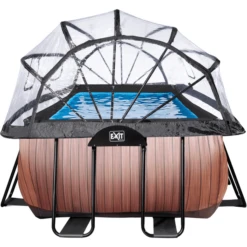 EXIT TOYS EXIT Frame Zwembad 4x2x1,22m (12v Sand Filter) - Houtoptiek + Zonnedak + Warmtepomp -Buitenspeelgoed Winkel exit frame zwembad 4x2x1 22m 12v sand filter houtoptiek zonnedak warmtepomp a305971 3