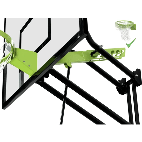 EXIT TOYS EXIT Galaxy Basket Aan De Muur Bevestigde Ballenhoepel Met Dunkring - Groen/zwar 5 EXIT TOYS EXIT Galaxy Basket Aan De Muur Bevestigde Ballenhoepel Met Dunkring - Groen/zwar - Afbeelding 3