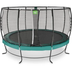 EXIT TOYS EXIT Lotus Premium Trampoline ø427cm - Groen -Buitenspeelgoed Winkel exit lotus premium trampoline o427cm groen a337676 1