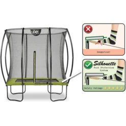 EXIT TOYS EXIT Silhouet Trampoline 153 X 214 Cm, Groen -Buitenspeelgoed Winkel exit silhouet trampoline 153 x 214 cm groen a294559 3