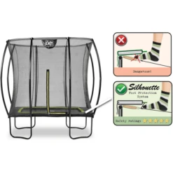 EXIT TOYS EXIT Silhouet Trampoline 153 X 214 Cm, Zwart -Buitenspeelgoed Winkel exit silhouet trampoline 153 x 214 cm zwart a294557 3