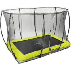 EXIT TOYS EXIT Silhouette Inground Trampoline 214x305cm Met Veiligheidsnet - Groen -Buitenspeelgoed Winkel exit silhouette inground trampoline 214x305cm met veiligheidsnet groen a251729 2