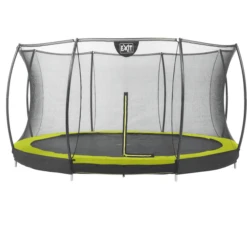 EXIT TOYS EXIT Silhouette Inground Trampoline ø366cm Met Veiligheidsnet - Groen -Buitenspeelgoed Winkel exit silhouette inground trampoline o366cm met veiligheidsnet groen a251728 4