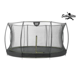 EXIT TOYS EXIT Silhouette Inground Trampoline ø366cm Met Veiligheidsnet - Zwart -Buitenspeelgoed Winkel exit silhouette inground trampoline o366cm met veiligheidsnet zwart a251719 1