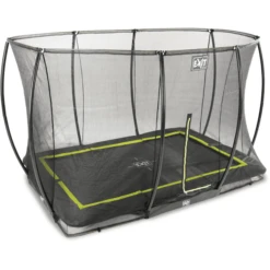 EXIT TOYS EXIT Silhouette Trampoline 214x305cm Met Veiligheidsnet - Zwart -Buitenspeelgoed Winkel exit silhouette trampoline 214x305cm met veiligheidsnet zwart a251720 1