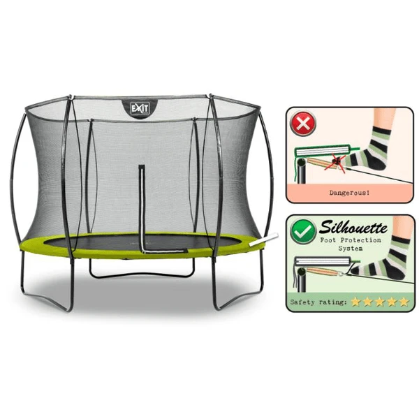 EXIT TOYS EXIT Silhouette Trampoline ø244cm - Groen 4 EXIT TOYS EXIT Silhouette Trampoline ø244cm - Groen - Afbeelding 2