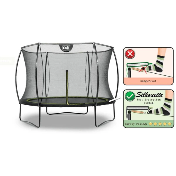 EXIT TOYS EXIT Silhouette Trampoline ø244cm - Zwart 4 EXIT TOYS EXIT Silhouette Trampoline ø244cm - Zwart - Afbeelding 2