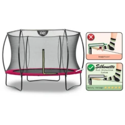 EXIT TOYS EXIT Silhouette Trampoline ø305cm - Roze -Buitenspeelgoed Winkel exit silhouette trampoline o305cm roze a251512 1