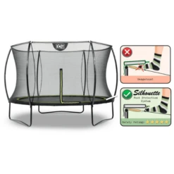 EXIT TOYS EXIT Silhouette Trampoline ø305cm - Zwart -Buitenspeelgoed Winkel exit silhouette trampoline o305cm zwart a251452 1