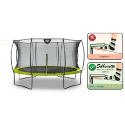 EXIT TOYS EXIT Silhouette Trampoline ø366cm - Groen -Buitenspeelgoed Winkel exit silhouette trampoline o366cm groen a251497 1