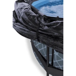 EXIT TOYS EXIT Stone Zwembad ø360x76cm Met Overkapping En Filterpomp - Grijs -Buitenspeelgoed Winkel exit stone zwembad o360x76cm met overkapping en filterpomp grijs a269441 2