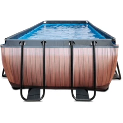EXIT TOYS EXIT Wood Pool 540x250x122cm Met Afdekking En Sand Filter En Warmtepomp, Bruin -Buitenspeelgoed Winkel exit wood pool 540x250x122cm met afdekking en sand filter en warmtepomp bruin a294642 2