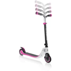 GLOBBER Scoot Er FLOW FOLDABLE 125 Wit-neon Roze -Buitenspeelgoed Winkel globber scoot er flow foldable 125 wit neon roze a303826 4