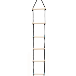 HESS Touwladder 6 Sporten, Nature -Buitenspeelgoed Winkel hess touwladder 6 sporten nature a310772 1