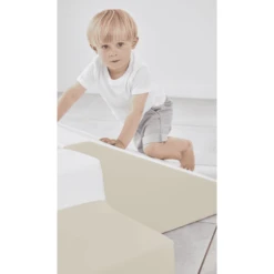 KIDKII Trap En Glijbaan Kunstleer Crème -Buitenspeelgoed Winkel kidkii trap en glijbaan kunstleer creme a375364 2