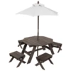 Kidkraft® Achthoekige Tafelset Met Krukjes En Parasol -Buitenspeelgoed Winkel kidkraft achthoekige tafelset met krukjes en parasol a342517