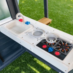 Kidkraft ® Speelhuisje Gezellig Ontsnappen Navy -Buitenspeelgoed Winkel kidkraft speelhuisje gezellig ontsnappen navy a369048 4