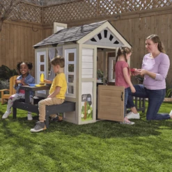 Kidkraft ® Speelhuisje Knus Gezellig Haard -Buitenspeelgoed Winkel kidkraft speelhuisje knus gezellig haard a415306 4