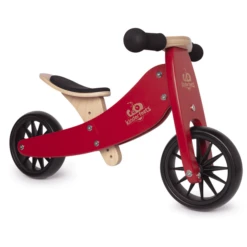Kinderfeets ® 2-in-1 Driewieler Tiny Tot, Rood 8 Kinderfeets ® 2-in-1 Driewieler Tiny Tot, Rood -Buitenspeelgoed Winkel kinderfeets 2 in 1 driewieler tiny tot rood a294345 1