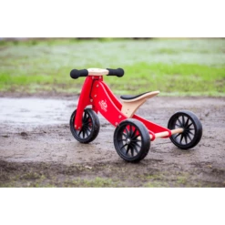 Kinderfeets ® 2-in-1 Driewieler Tiny Tot, Rood 9 Kinderfeets ® 2-in-1 Driewieler Tiny Tot, Rood -Buitenspeelgoed Winkel kinderfeets 2 in 1 driewieler tiny tot rood a294345 2