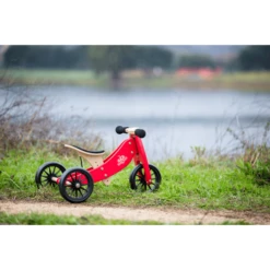 Kinderfeets ® 2-in-1 Driewieler Tiny Tot, Rood 10 Kinderfeets ® 2-in-1 Driewieler Tiny Tot, Rood -Buitenspeelgoed Winkel kinderfeets 2 in 1 driewieler tiny tot rood a294345 3