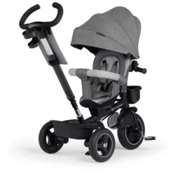 Kinderkraft 5 In 1 Driewieler SPINSTEP, Platinum Grijs -Buitenspeelgoed Winkel kinderkraft 5 in 1 driewieler spinstep platinum grijs a391221 2