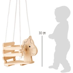Small Foot LEGLER Kinderschommel Paard, Hout -Buitenspeelgoed Winkel legler kinderschommel paard hout a155606 4