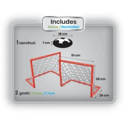LEXIBOOK Aero Foot - Drijvende Voetbalplaat Met Twee Doelen -Buitenspeelgoed Winkel lexibook aero foot drijvende voetbalplaat met twee doelen a320393 2