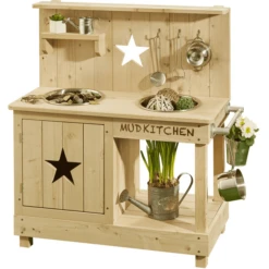 MUDDY BUDDY Buitenspeelkeuken " Adventurer Star" Naturel